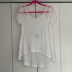 Express white lace t-shirt